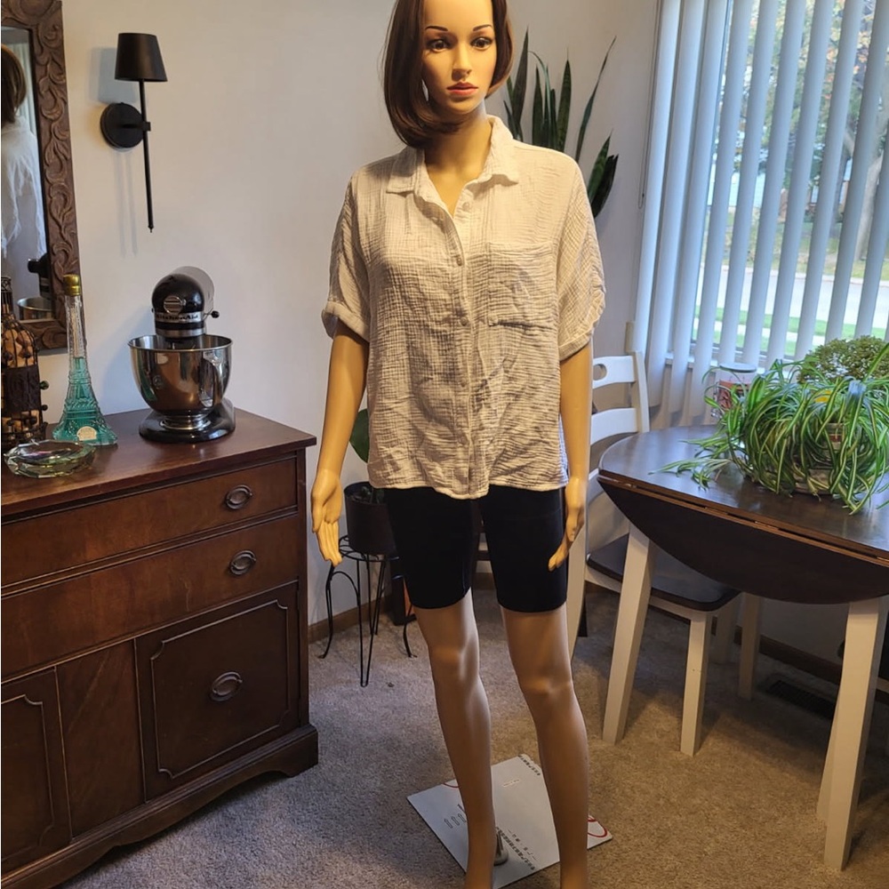 C&C California White Button-Down Shirt